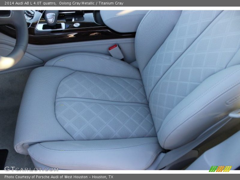 Oolong Gray Metallic / Titanium Gray 2014 Audi A8 L 4.0T quattro