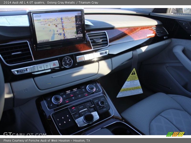 Oolong Gray Metallic / Titanium Gray 2014 Audi A8 L 4.0T quattro