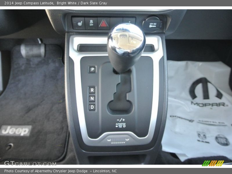 Bright White / Dark Slate Gray 2014 Jeep Compass Latitude