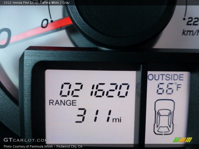 Taffeta White / Gray 2012 Honda Pilot EX-L
