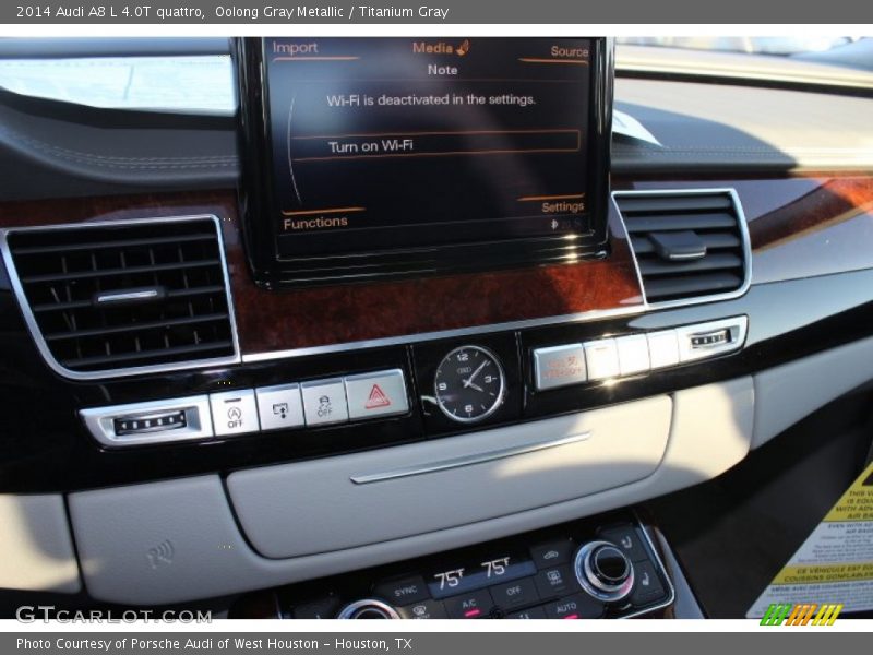 Oolong Gray Metallic / Titanium Gray 2014 Audi A8 L 4.0T quattro