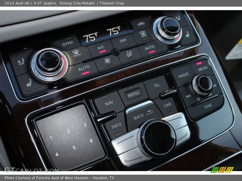 Oolong Gray Metallic / Titanium Gray 2014 Audi A8 L 4.0T quattro