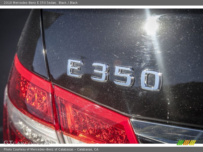 Black / Black 2010 Mercedes-Benz E 350 Sedan