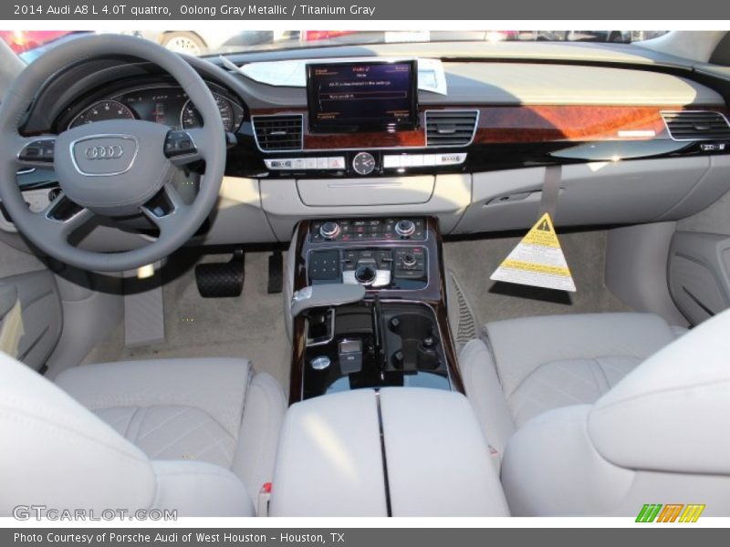 Oolong Gray Metallic / Titanium Gray 2014 Audi A8 L 4.0T quattro