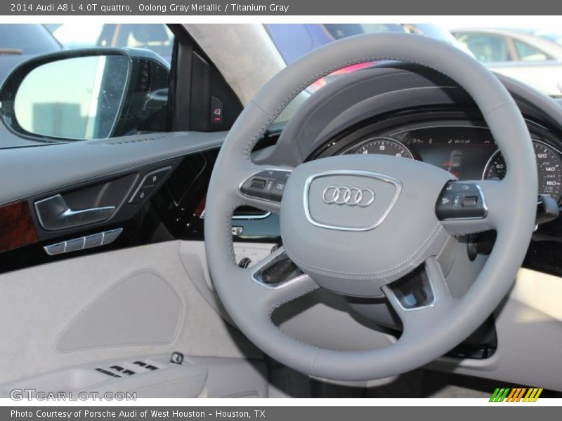 Oolong Gray Metallic / Titanium Gray 2014 Audi A8 L 4.0T quattro