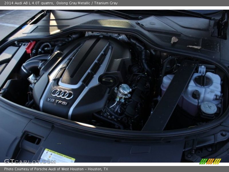Oolong Gray Metallic / Titanium Gray 2014 Audi A8 L 4.0T quattro
