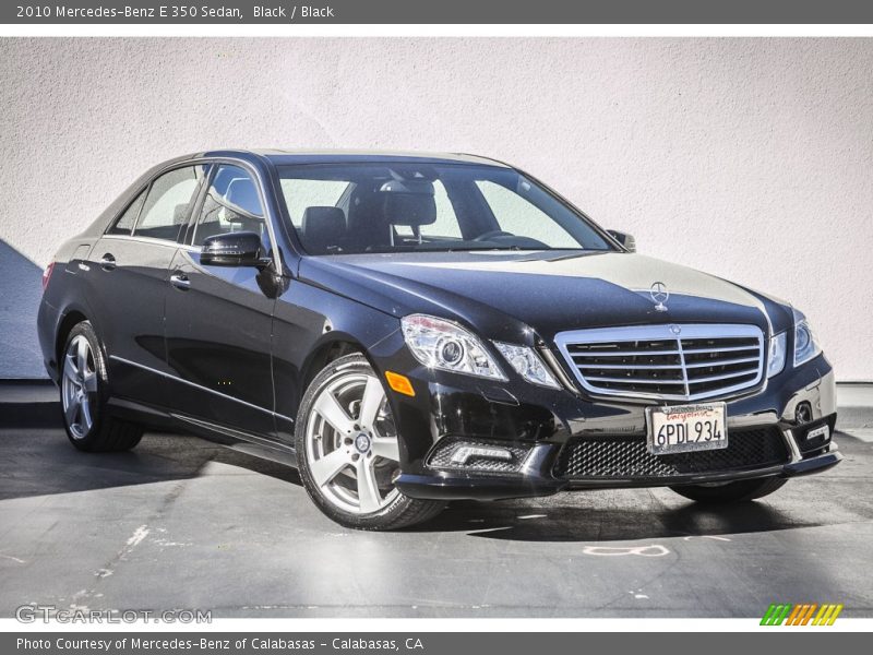 Black / Black 2010 Mercedes-Benz E 350 Sedan