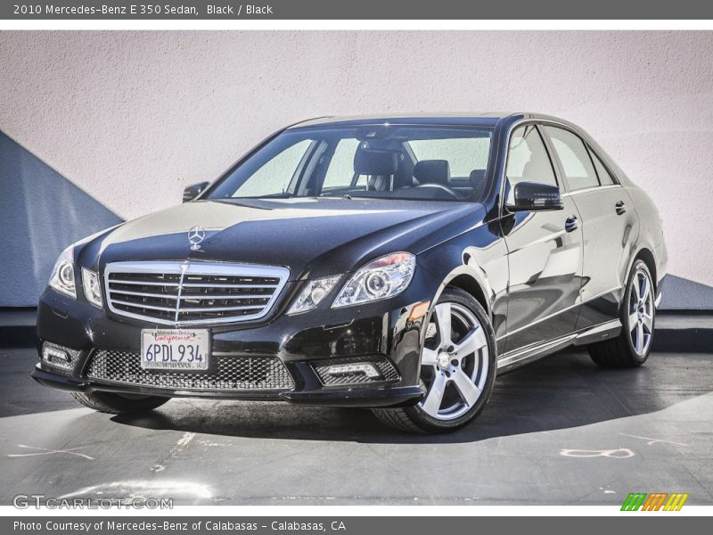 Black / Black 2010 Mercedes-Benz E 350 Sedan