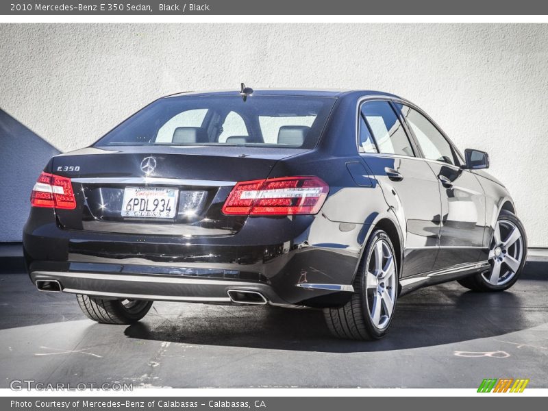 Black / Black 2010 Mercedes-Benz E 350 Sedan