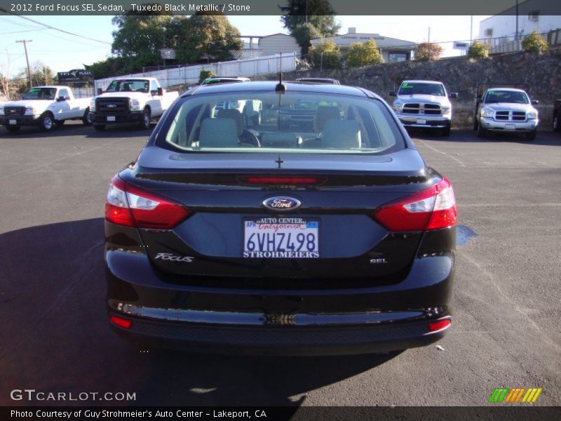 Tuxedo Black Metallic / Stone 2012 Ford Focus SEL Sedan