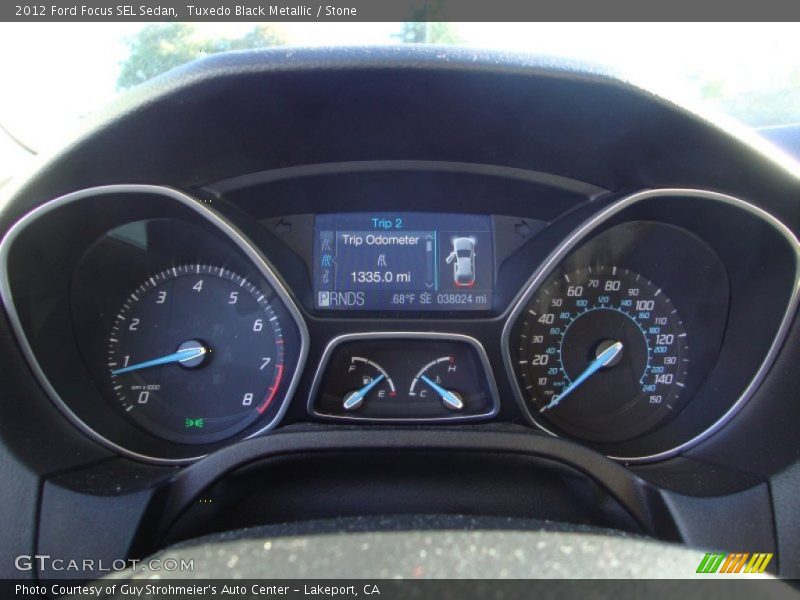 Tuxedo Black Metallic / Stone 2012 Ford Focus SEL Sedan