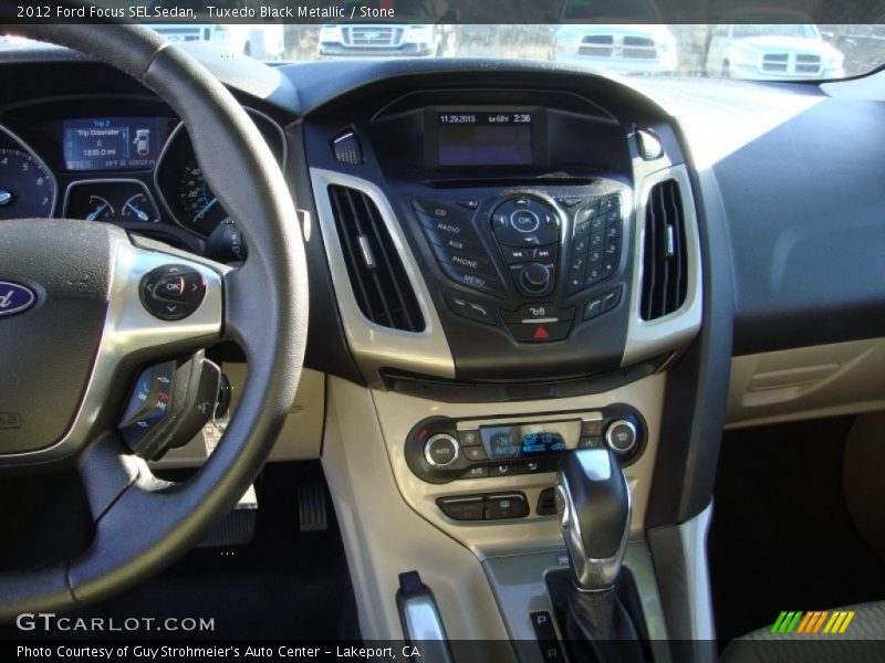 Tuxedo Black Metallic / Stone 2012 Ford Focus SEL Sedan