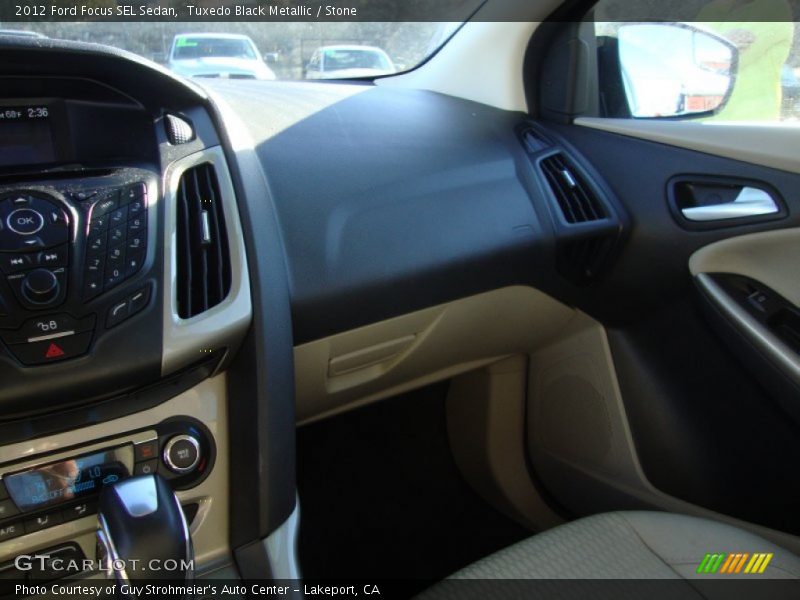 Tuxedo Black Metallic / Stone 2012 Ford Focus SEL Sedan