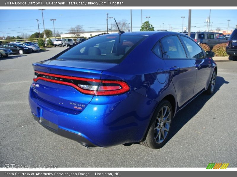 Blue Streak Pearl Coat / Black/Light Tungsten 2014 Dodge Dart SXT