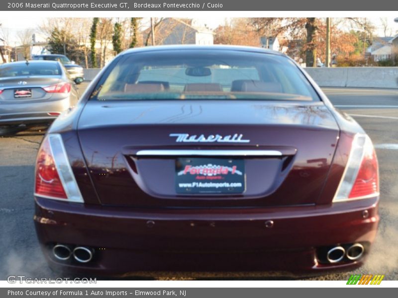 Bordeaux Pontevecchio / Cuoio 2006 Maserati Quattroporte Executive GT