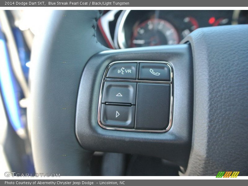 Blue Streak Pearl Coat / Black/Light Tungsten 2014 Dodge Dart SXT