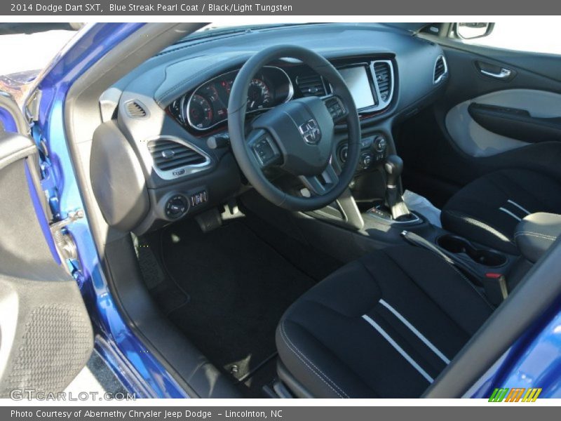 Blue Streak Pearl Coat / Black/Light Tungsten 2014 Dodge Dart SXT