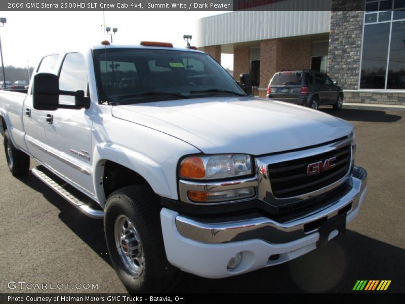 Summit White / Dark Pewter 2006 GMC Sierra 2500HD SLT Crew Cab 4x4