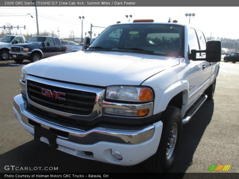 Summit White / Dark Pewter 2006 GMC Sierra 2500HD SLT Crew Cab 4x4