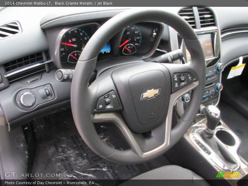 Black Granite Metallic / Jet Black 2014 Chevrolet Malibu LT