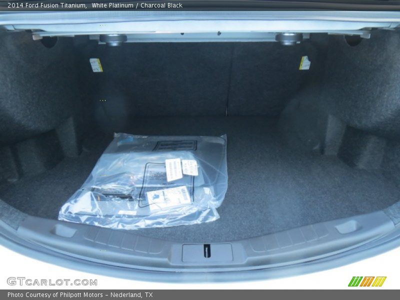 White Platinum / Charcoal Black 2014 Ford Fusion Titanium
