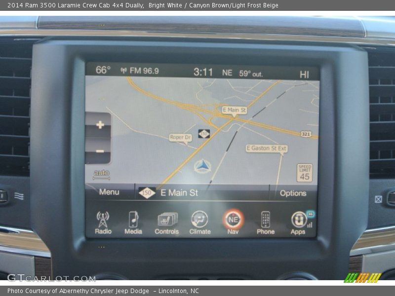 Navigation of 2014 3500 Laramie Crew Cab 4x4 Dually
