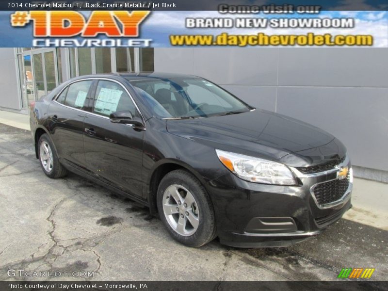 Black Granite Metallic / Jet Black 2014 Chevrolet Malibu LT
