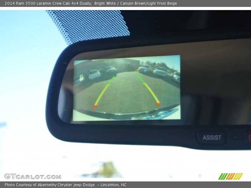 Bright White / Canyon Brown/Light Frost Beige 2014 Ram 3500 Laramie Crew Cab 4x4 Dually