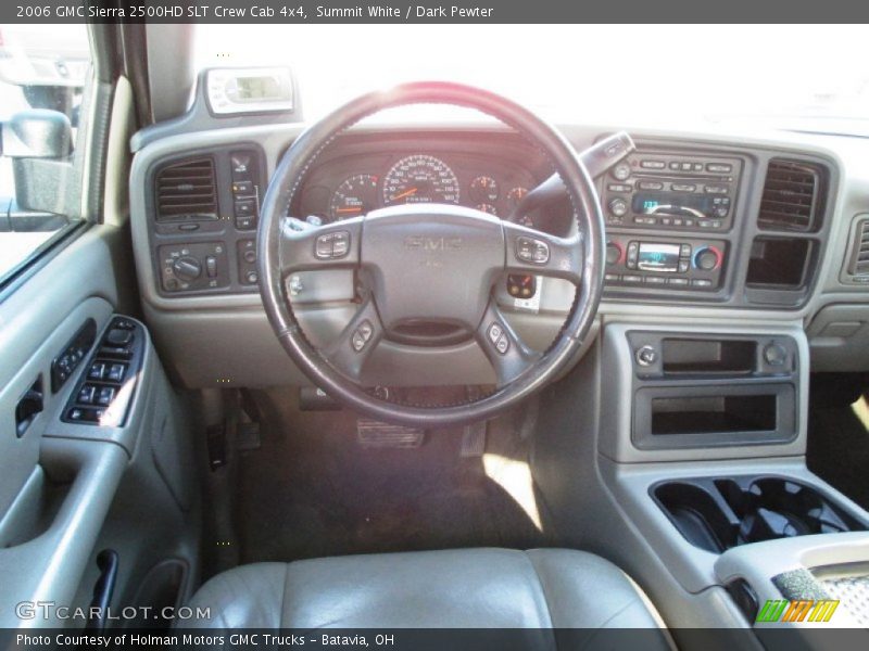 Summit White / Dark Pewter 2006 GMC Sierra 2500HD SLT Crew Cab 4x4