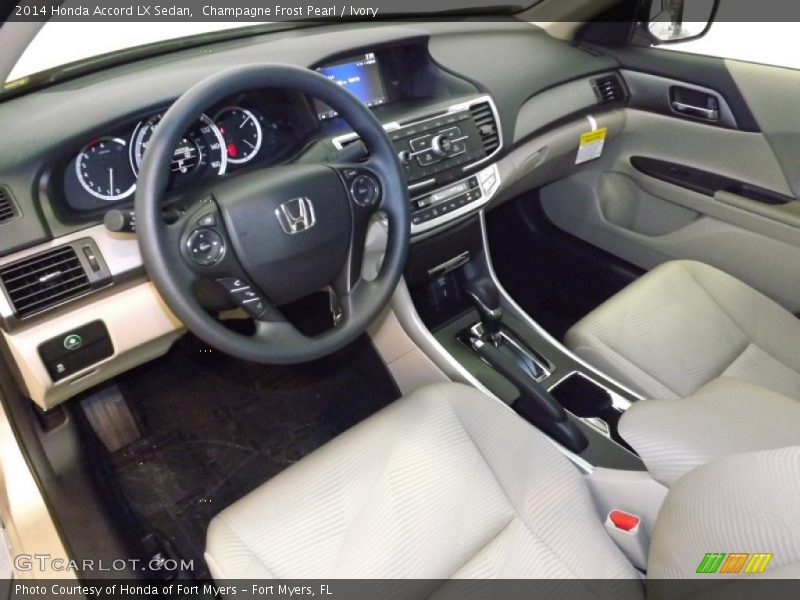 Ivory Interior - 2014 Accord LX Sedan 