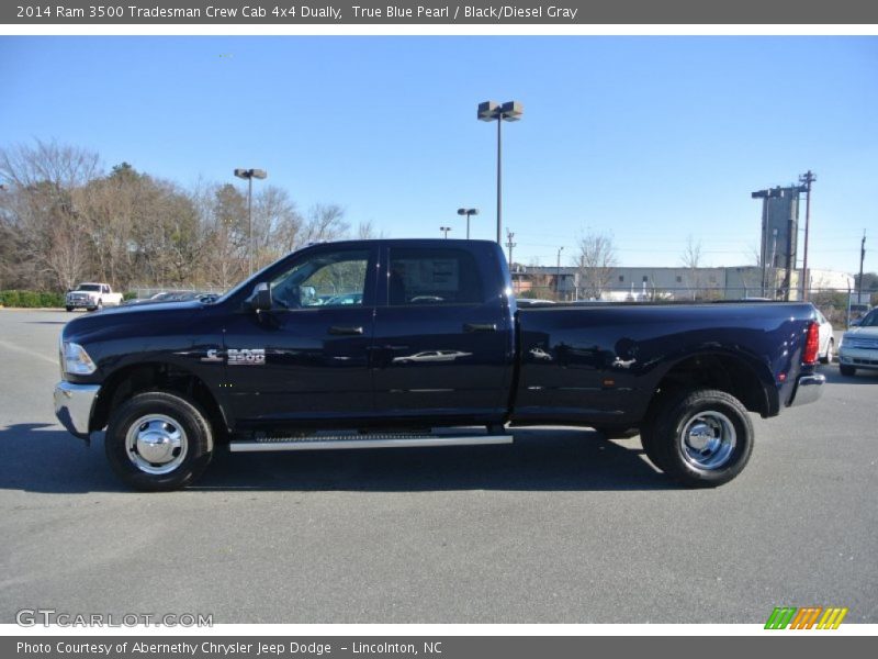 True Blue Pearl / Black/Diesel Gray 2014 Ram 3500 Tradesman Crew Cab 4x4 Dually