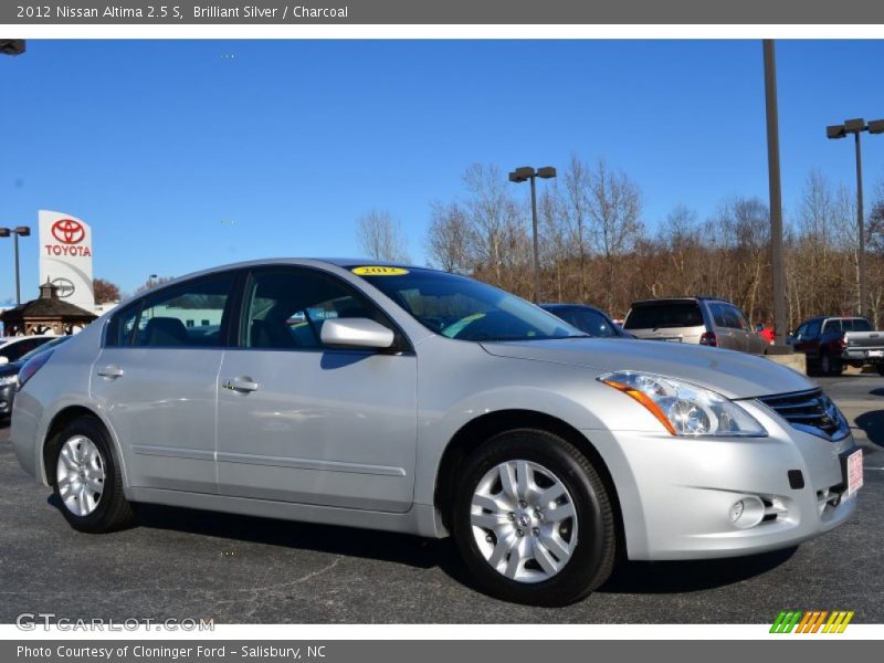 Brilliant Silver / Charcoal 2012 Nissan Altima 2.5 S