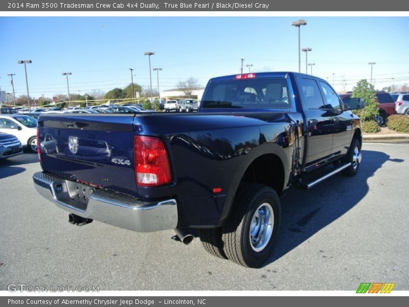 True Blue Pearl / Black/Diesel Gray 2014 Ram 3500 Tradesman Crew Cab 4x4 Dually