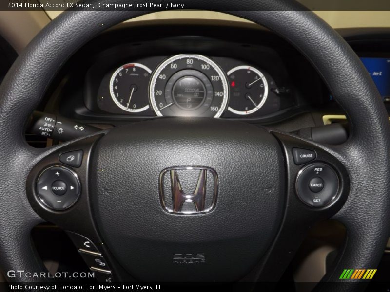 Champagne Frost Pearl / Ivory 2014 Honda Accord LX Sedan