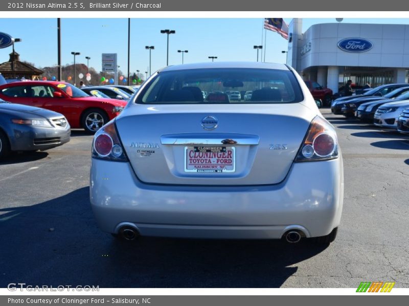 Brilliant Silver / Charcoal 2012 Nissan Altima 2.5 S