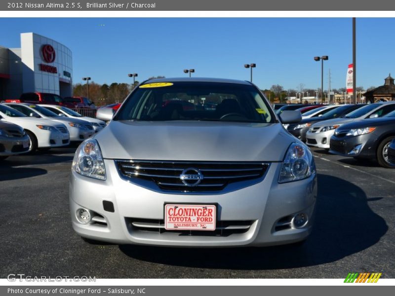 Brilliant Silver / Charcoal 2012 Nissan Altima 2.5 S