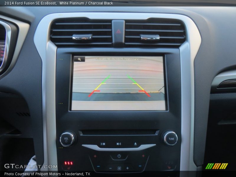 White Platinum / Charcoal Black 2014 Ford Fusion SE EcoBoost