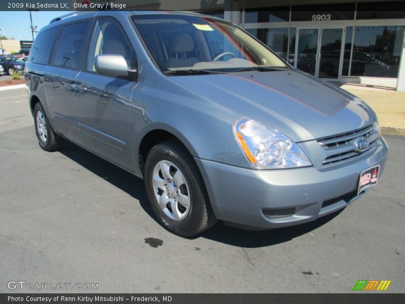 Olive Gray / Beige 2009 Kia Sedona LX