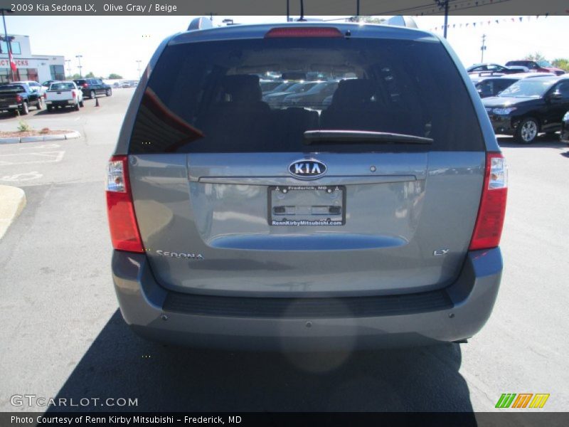 Olive Gray / Beige 2009 Kia Sedona LX