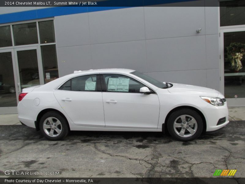 Summit White / Jet Black 2014 Chevrolet Malibu LT