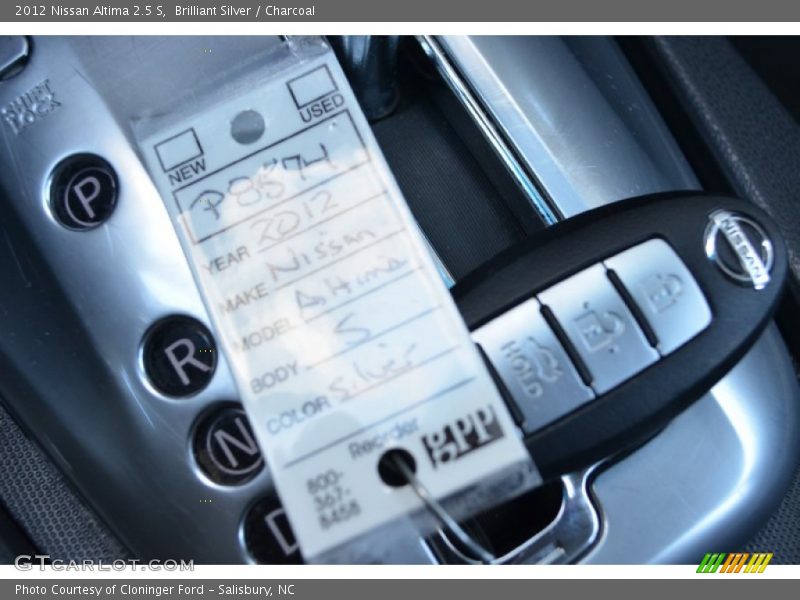 Brilliant Silver / Charcoal 2012 Nissan Altima 2.5 S