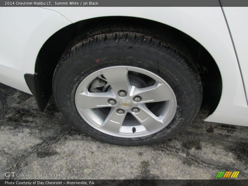 Summit White / Jet Black 2014 Chevrolet Malibu LT
