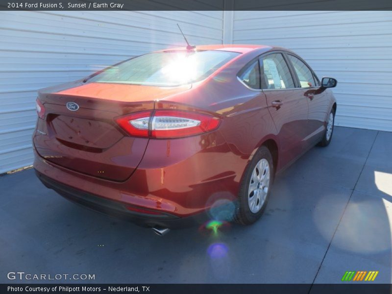 Sunset / Earth Gray 2014 Ford Fusion S