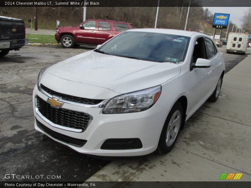 Summit White / Jet Black 2014 Chevrolet Malibu LT