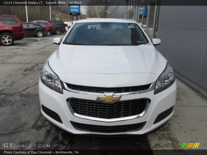Summit White / Jet Black 2014 Chevrolet Malibu LT