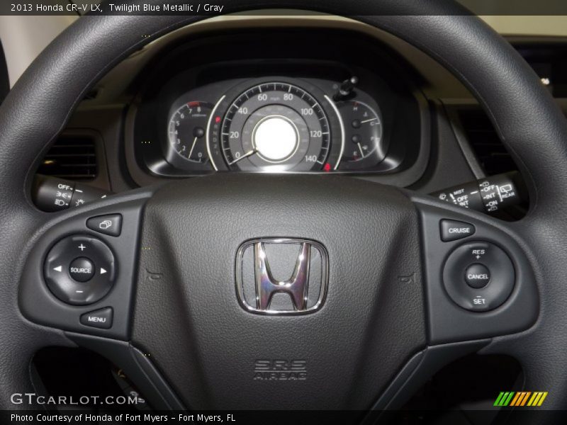 Twilight Blue Metallic / Gray 2013 Honda CR-V LX