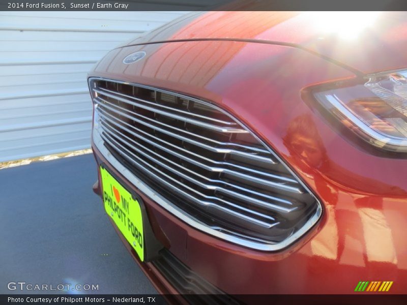 Sunset / Earth Gray 2014 Ford Fusion S