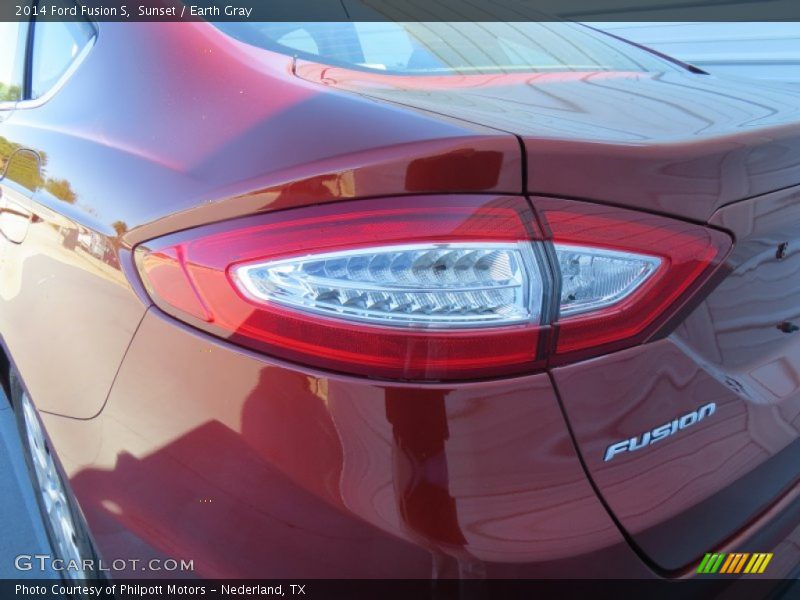 Sunset / Earth Gray 2014 Ford Fusion S