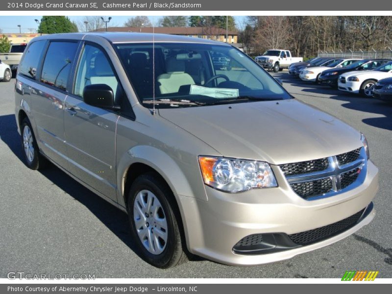 Cashmere Pearl / Black/Sandstorm 2014 Dodge Grand Caravan SE