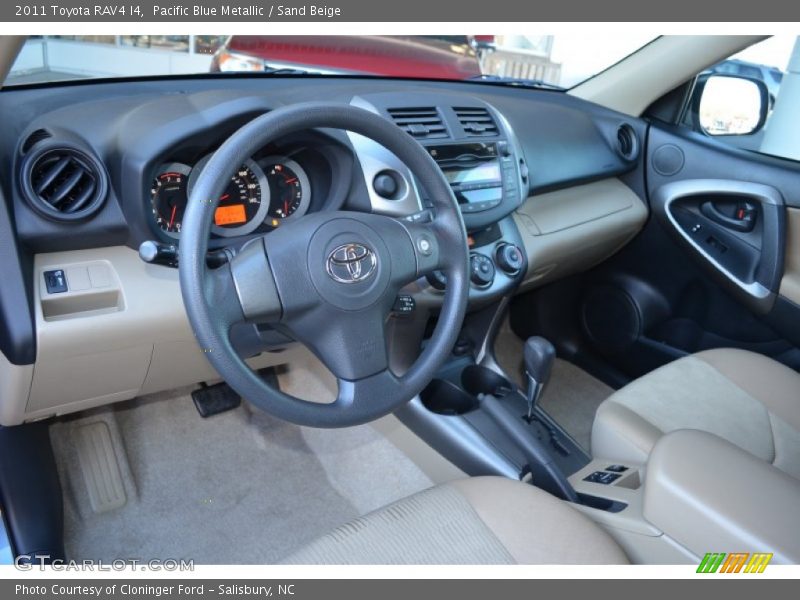 Pacific Blue Metallic / Sand Beige 2011 Toyota RAV4 I4
